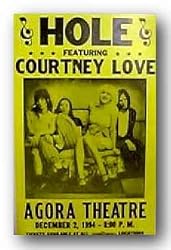 Hole - Courtney Love by Reproduction Concert Poster 14"x22" Art Print Poster