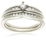 10k White Gold Diamond Bridal Set (1/4 cttw, H-I Color, I3 Clarity)