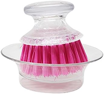Brighten Up Mini Scrubber and Holder, Pink, 3-Pack
