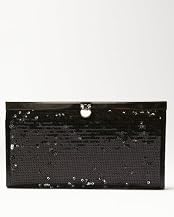 Two Tone Sequin Beaded Clutch