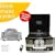 Classic 60's retro style music centre Black