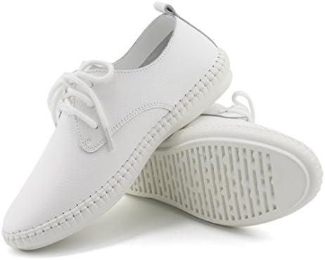 Casual Genuine Leather Mom Nurse Shoes Solid Colour Breathable Sport Flats
