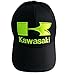 Adjustable Black Hat Motorcycle Sport Green Kawasaki Cap for Kawasaki