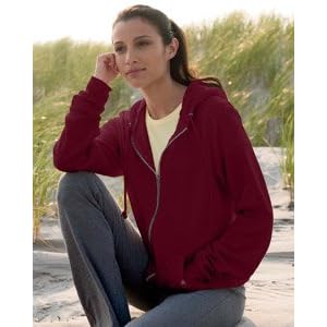 Buy American Apparel Unisex Flex Fleece Hoodie - Cranberry by A&E Designs