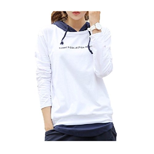 ナナコレクション Nana_Collection 2015 秋 フード付き ロンT シャツ トップス 重ね着風 バイカラー ツートン スポーティ アウトドア デザイン シンプル カジュアル 女性 Tシャツ カットソー