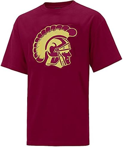 USC Trojans Cardinal Trojan Head Short Sleeve T Shirt (Small)