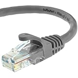 Mediabridge Cat5e Ethernet Patch Cable (50 Feet) - RJ45 Computer Networking Cord - Grey - (Part# 31-199-50B )