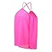 Sunward(TM)Women Fashion Irregular Strapless Chiffon Tops (XLarge, Hot Pink)