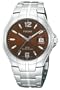 Pulsar Men's PXH751 Stainless Steel Case and Bracelet Brown Sunray Dial Watch