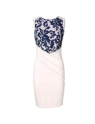 Sleeveless Organza Embroidered Bodycon Dress/Club Dress/Party Dress/Wedding Dress 