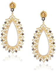 Sara Weinstock "French Lace" Gold French Lace Earrings