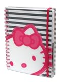 Fab Starpoint Hello Kitty 6 x 8 Inch Notebook, Stripe, Black/Pink/White (SD3047703)