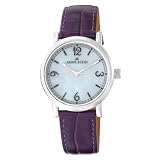AK Anne Klein Womens 109003MPPR Round Silver-T