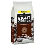 Eight OClock Coffee 100 Colombian Whole Bean 11 Ounce Bags  Pack of 4 
