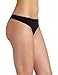 Calvin Klein Women's Invisibles Seamless Thong Panty, Black, X-Large