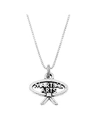 Sterling Silver One Sided Martial Arts Necklace
