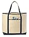 Handy Laundry Canvas Tote Beach Bag - Large Bags with Shoulder Straps, Strong Enough to Carry Beach Gear and Wet Towels. Front Pocket, Inside Zippered Pocket. (Navy Blue)