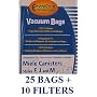 25 MIELE Microfiltration Vacuum Bags + 10 Filters