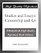 Studies and Essays: Censorship and Art