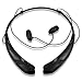 Bluetooth Headset Headphones Rymemo Newest Universal Wireless Music Earphones Stereo Earbuds Sports/running Magnetic Neckband Style for Cellphone,Black-Black
