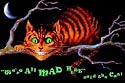 Alice in Wonderland (Cheshire Cat, We're All Mad Here) Blacklight Poster Print - 24" X 36"