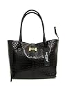 POPCORN Italian Made Designer Handbag/Purse/Shopper Bag/Tote in Brown or Green Croc Embossed Leather