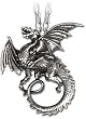 The Whitby Wyrm Pendant Necklace