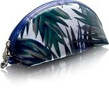 Cris Notti Blue Bamboo Dome Cosmetic Bag