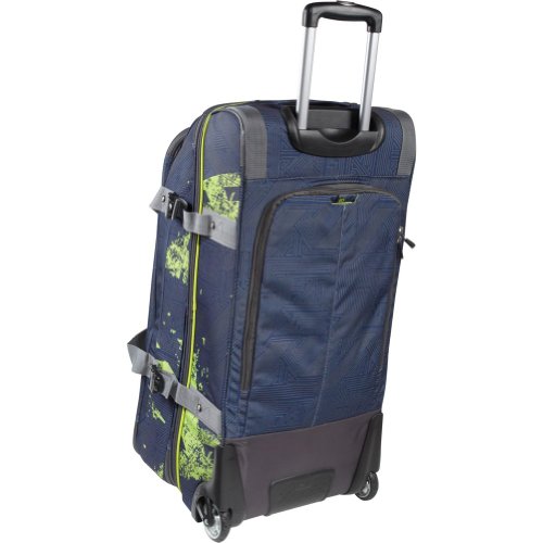 High Sierra U.S. Ski Team Expandable Wheeled Duffel Bag, Blue, 32x15x15