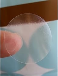 Office Product: Clear Retail Package Seals 1" Inch Round Circle Wafer Stickers/Labels 1,000 Per Roll - InStockLabels.com
