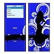 Blue Groupie Design Decal Skin Sticker for Apple iPod nano 2G (2nd Generation) 2GB/ 4GB/ 8GB Player