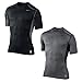Nike Mens Pro Combat HyperCool 2.0 Fitted Short Sleeve Shirt Volt Yellow