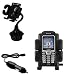 Sony Ericsson J220c Car Cup Holder with Car Charger - Uses Gomadic TipExchange