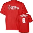 Men`s Philadelphia Phillies #6 Ryan Howard Name and Number Tshirt