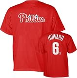 Men`s Philadelphia Phillies #6 Ryan Howard Name and Number Tshirt