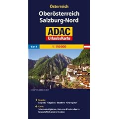 ADAC Urlaubskarte Ober�sterreich, Salzburg Nord 1:150.000: Register: Legende, Citypl�ne, Stadtinfo, Ortsregister. Karte: Sehensw�rdigkeiten, Natur- und Nationalparks, landschaftlich sch�ne Strecken