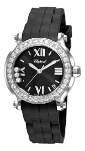 Chopard Women's 278475-3017 Happy Sport II Round Black Dial Watch by MUSIC TRADE