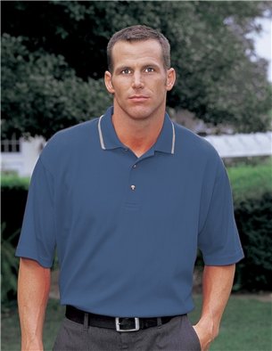 Premium Quality Men's Tall Sizes Classic Easy Care Tradition Sport Shirt - Mountain Blue Khaki