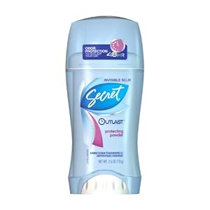 Secret Outlast Protecting Powder Scent Women's Invisible Solid Antiperspirant & Deodorant 2.6 Oz