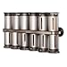 Zevro MSR1400 Zero Gravity Magnetic Spice Rack with 12 Canisters