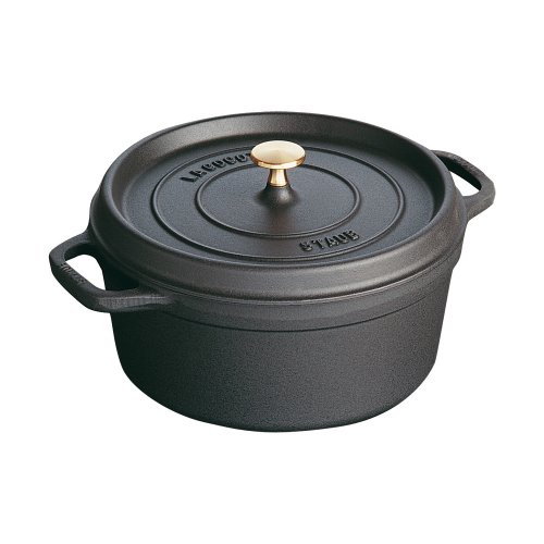 Staub Round Cocotte - Matte Black (5 qt.)