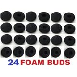 24 PACK Schaumstoff-Ohrpolster Ear Bud Ohrhörer Pad Ersatz Sponge Covers für Kopfhörer, MP3 MP4 iPod iTouch Iphone Ipad Headsets GadgetBrat von