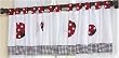 Red and White Ladybug Polka Dot Window Valance by JoJo Designs