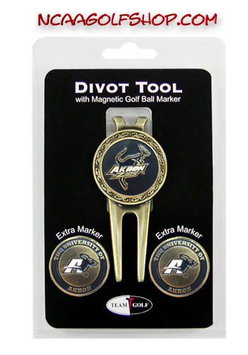 Akron Zips Divot Tool Ball Marker Set Tg3
