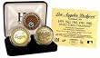Los Angeles Dodgers 24kt Gold and Infield Dirt 3 Coin