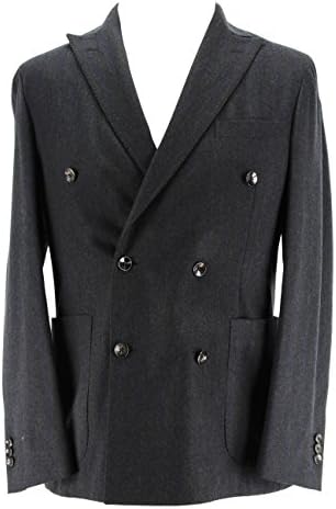 Boglioli Mens Double-Breasted Suit Size 42 US / 52 EU Regular Pinstripe Grey