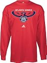Atlanta Hawks adidas New Primary Logo Long Sleeve T-Shirt