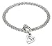 Kit Heath Sterling Silver 70A6HP Ladies Open Heart Bracelet with Toggle Fastening
