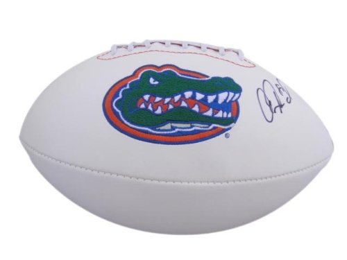 AARON HERNANDEZ SIGNED AUTOGRAPHED FLORIDA GATORS LOGO FOOTBALL