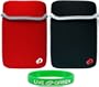 Kindle 2 and 1st Generation - Premium Laptop Just Fit Neoprene Sleeve Case Cover for Amazon Kindle Electronic Reading Device (Kindle NOT included), Reversible Black / Red